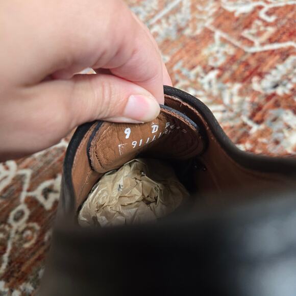 ALLEN EDMONDS Park Avenue Black Dress Shoes Mens 9 bench welt Excellent - Picture 9 of 13